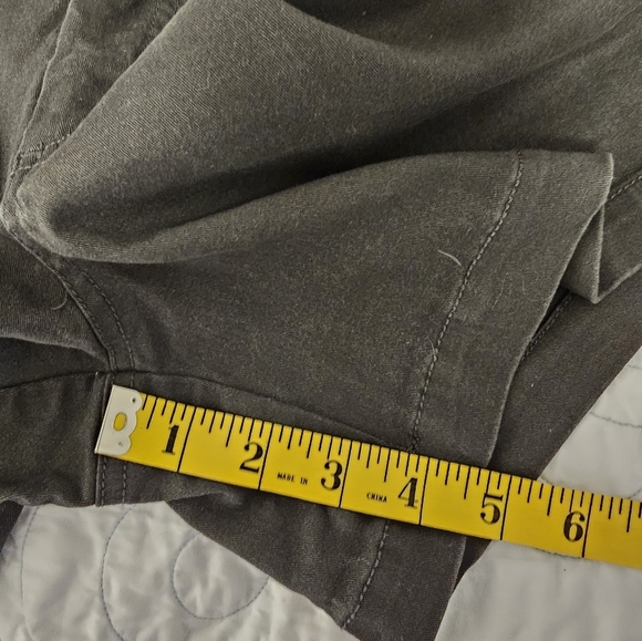 Market & Spruce Stitch Fix Charcoal Cotton Blend Shorts Women's Size 12 - Picture 5 of 7